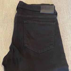 PAIGE Men's Dark Black Jeans